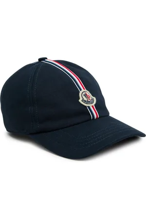 Moncler Kids Striped Logo Cotton cap - - 56 (L)