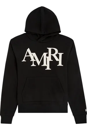 AMIRI Staggered Logo-appliquéd Hooded Cotton Sweatshirt - - XL