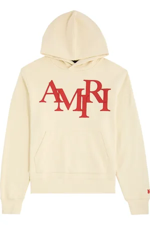 AMIRI Staggered Logo-appliquéd Hooded Cotton Sweatshirt - - XL