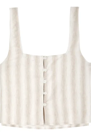 Bella Dahl Striped Slubbed Woven top - - L (UK14 / L)