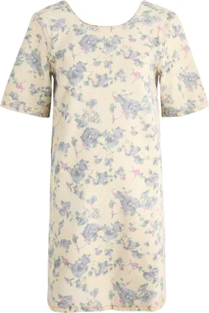Ganni Floral-print Denim Mini Dress - - 38 (UK10 / S)