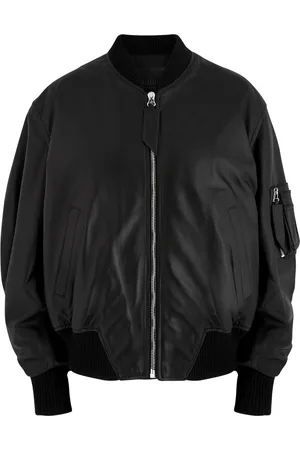 The Attico Anja Padded Leather Bomber Jacket - - 42 (UK10 / S)