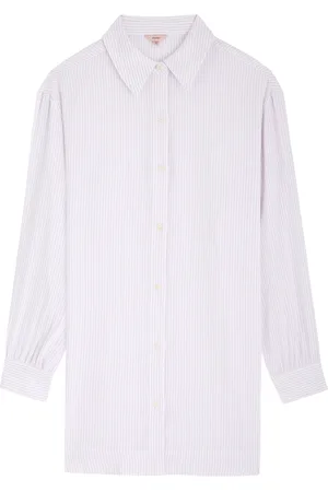Eberjey Nautico Striped Woven Night Shirt Dress - - M (UK12 / M)