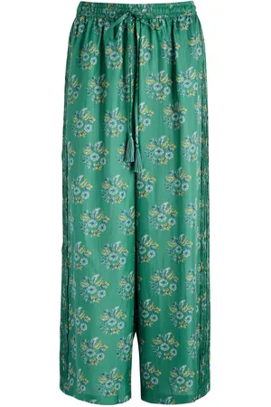 Hannah Artwear Emmy Floral-print Silk-satin Trousers - - 2 (UK10)