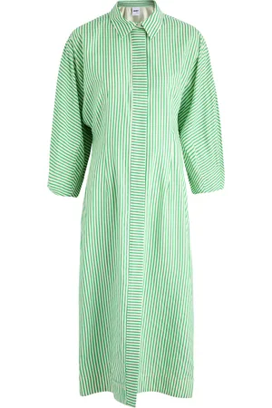 DAY Birger et Mikkelsen Laurie Striped Cotton-blend Midi Shirt Dress - - 34 (UK8 / S)