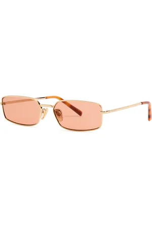 Prada Narrow Rectangle-frame Sunglasses - - One Size