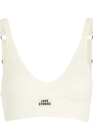 LOVE Stories Posey Cotton-blend Soft-cup bra - - L (UK14 / L)