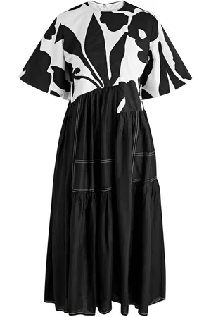 LOVEBIRDS Printed Silk Midi Dress - - XL (UK18)