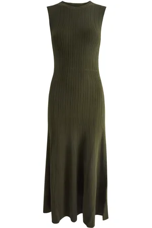Frame Ribbed-knit Midi Dress - - L (UK14 / L)