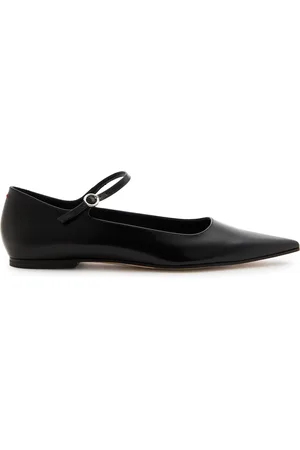 Aeyde Cleo Glossed Leather Flats - - 38 (IT38/ UK5)
