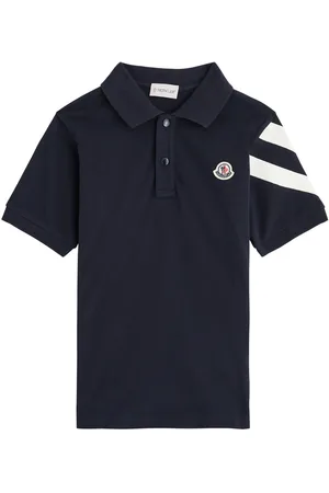 Moncler Kids Logo Piqué Cotton Polo top (8-10 Years) - - 8A (8 Years)
