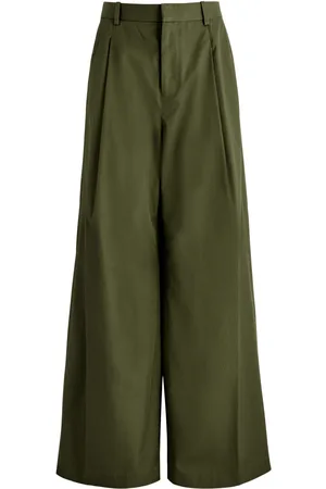 Frame Wide-leg Cotton Trousers - - 8 (UK12 / M)