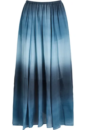 FORTE FORTE Dégradé Cotton-blend Voile Maxi Skirt - - 3 (UK 12 / M)