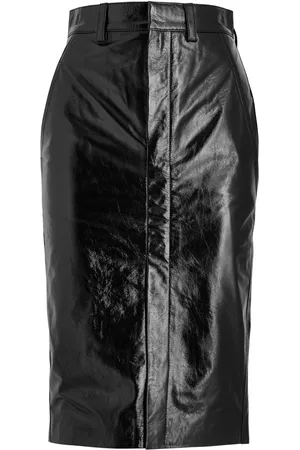 PETAR PETROV Ice Patent Leather Midi Skirt - M (UK12 / M)