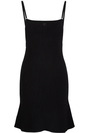 Courrèges Logo Ribbed-knit Mini Dress - - L (UK14 / L)
