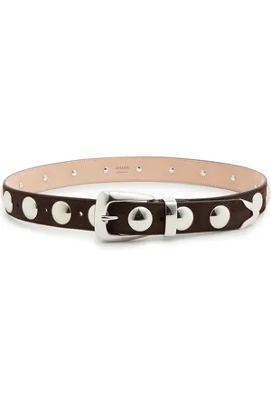 Khaite Benny Studded Suede Belt - - 32 (UK10/ M)