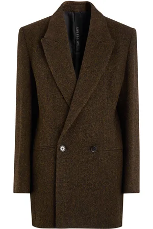 PETAR PETROV New Spy Herringbone Wool Blazer - - XS (UK6 / XS) - XS (UK6 /xs)