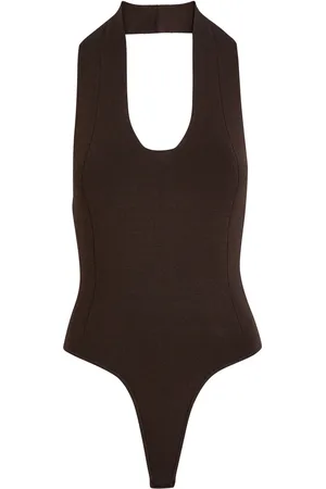 Khaite Toto Halterneck Stretch-knit Bodysuit - - XS (UK6 /xs)