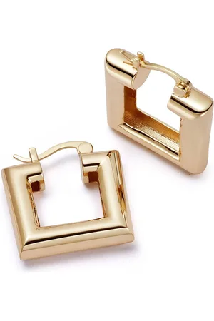 Daisy London X Polly Sayer Chubby 18kt -plated Hoop Earrings - One Size