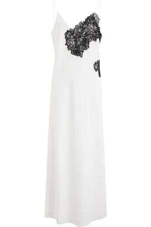 Rohe Lace-panelled Matte Satin Maxi Slip Dress - - 38 (UK10 / S)