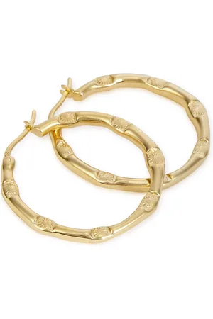 Daisy London X Estée Lalonde Goddess Glow 18kt -plated Hoop Earrings - One Size