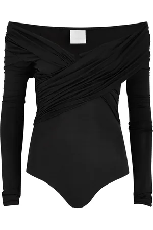 Paris Georgia Otto Off-the-shoulder Stretch-jersey Bodysuit - - M (UK12 / M)