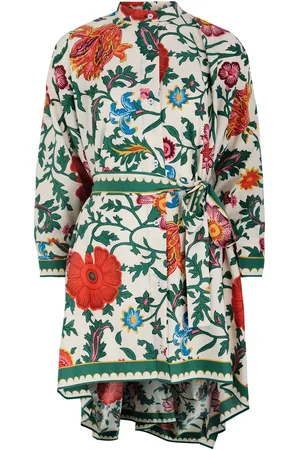 La DoubleJ Foulard Floral-print Cotton Mini Dress - - XS (UK6 / XS) - XS (UK6 /xs)