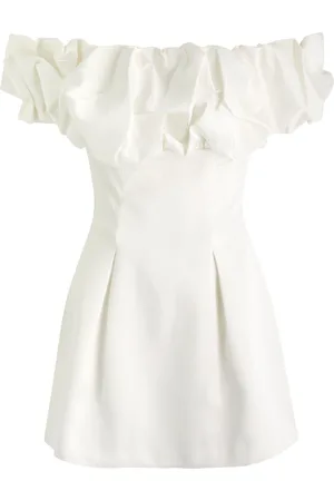 Misha Amara Ruffled Satin Mini Dress - - M (UK12 / M)