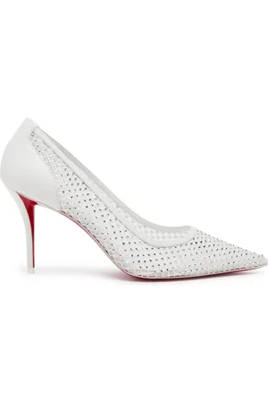 Christian Louboutin Apostropha 80 Embellished Mesh Pumps