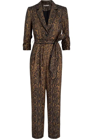 ALICE+OLIVIA Louetta Python-print Satin Jumpsuit - - 4 (UK8 / S)