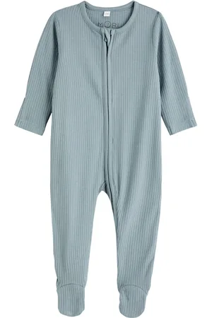 Mori Kids Ribbed Jersey Babygrow - - 3/6M (3 Months)