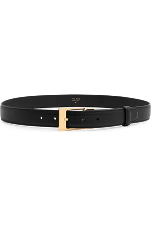 The Row Jewel Grained Leather Belt - - M