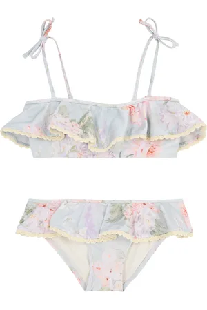ZIMMERMANN Kids Halliday Floral-print Bikini (2-12 Years) - - 02YR (2 Years)