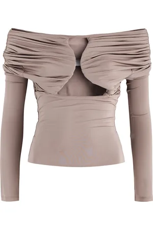 Paris Georgia Axel Cut-out Stretch-jersey top - - XS (UK6 / XS) - XS (UK6 /xs)