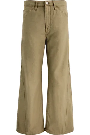 Frame Le Baggy Palazzo Cotton Trousers - - 27 (W27 / UK8-10 / S)