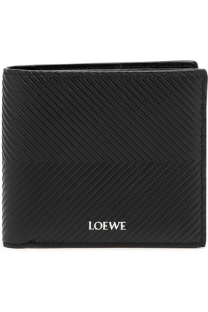 Loewe Logo Textured Leather Wallet - - One Size