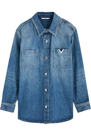VALENTINO GARAVANI Valentino Logo Denim Shirt - - 50 (IT50 / L)