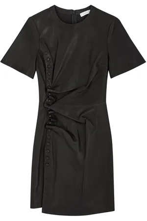 Paco rabanne Ruched Leather Mini Dress - - 36 (UK8 / S)