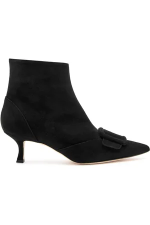 Manolo Blahnik Baylow 50 Suede Ankle Boots - - 37 (IT37 / UK4)