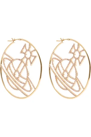 Vivienne Westwood Eloisa Orb-embellished Hoop Earrings - - One Size