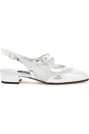 Carel Peche Night Leather Slingback Mary Jane Flats - - 41 (IT41 / UK8)