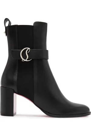 Christian Louboutin CL Chelsea Booty 70 Leather Ankle Boots - - 37 (IT37 / UK4)