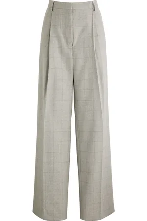 DRIES VAN NOTEN Porter Checked Wool Trousers - - 38 (UK10 / S)