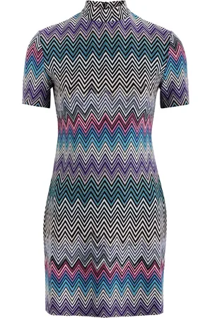 Missoni Zig-zag Intarsia Wool Mini Dress - - 46 (UK14 / L)