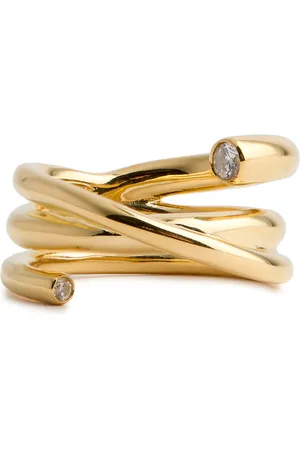 COMPLETEDWORKS Twisted 18kt Vermeil Ring - R (UK R / US 8.5)
