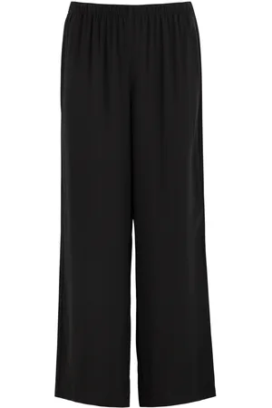 Eileen Fisher Wide-leg Silk-georgette Trousers - - S (UK 10-12 / M)