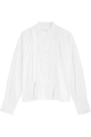 Skall Studio Emilia Ruffled Cotton-poplin Blouse - - 38 (UK10 / S)