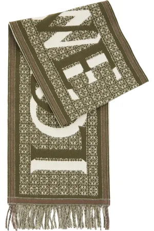 Loewe Logo-intarsia Wool-blend Scarf - - One Size