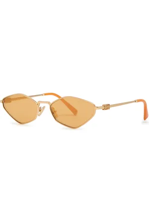 Miu Miu Narrow Hexagonal-frame Sunglasses - - One Size