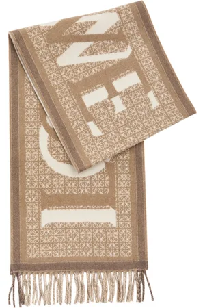 Loewe Logo-intarsia Wool-blend Scarf - - One Size